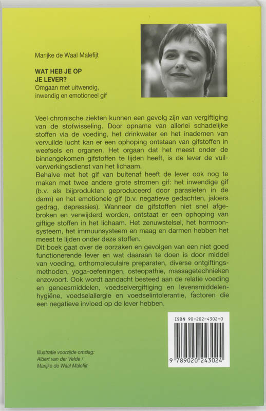 Achterkant van Wat heb je op je lever?