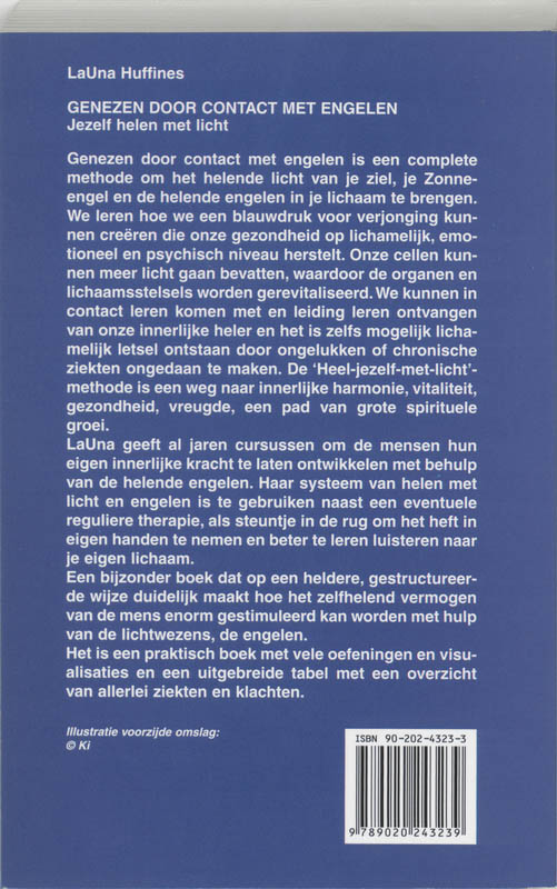 Achterkant van Genezen door contact met engelen