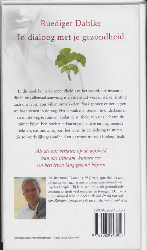 Achterkant van In dialoog met je gezondheid