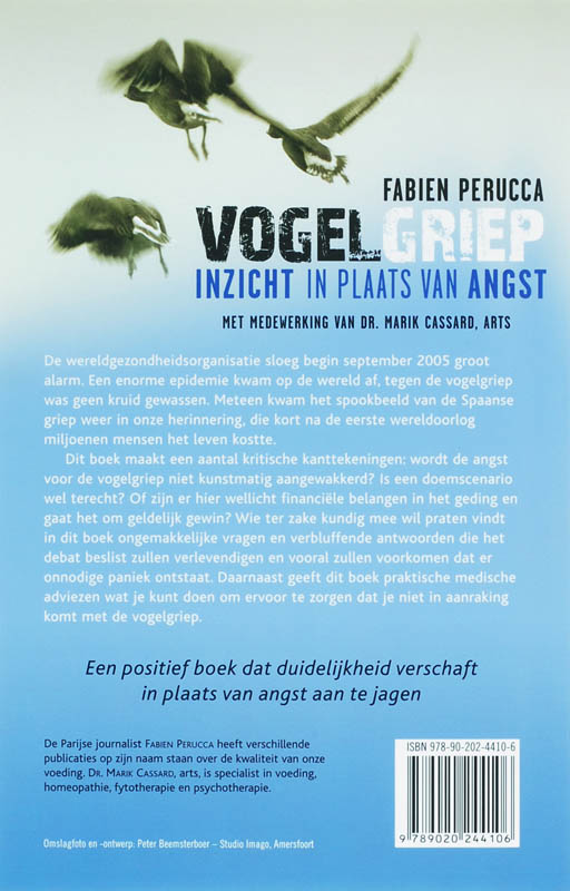 Achterkant van Vogelgriep