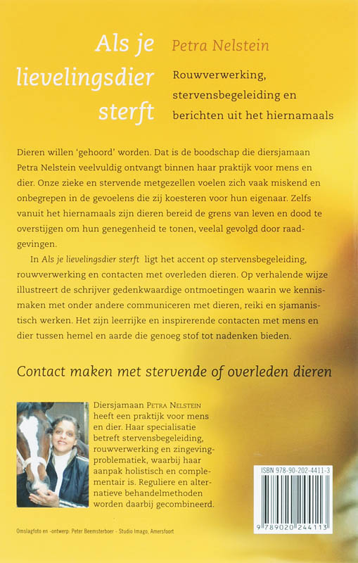 Achterkant van Als je lievelingsdier sterft
