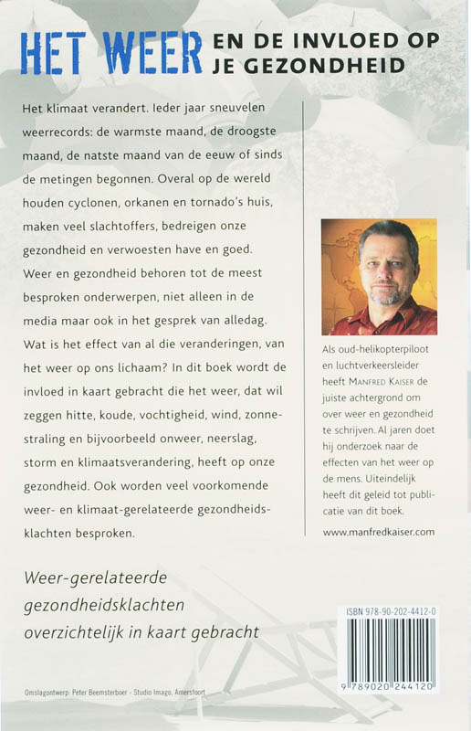 Achterkant van Het weer en de invloed op je gezondheid