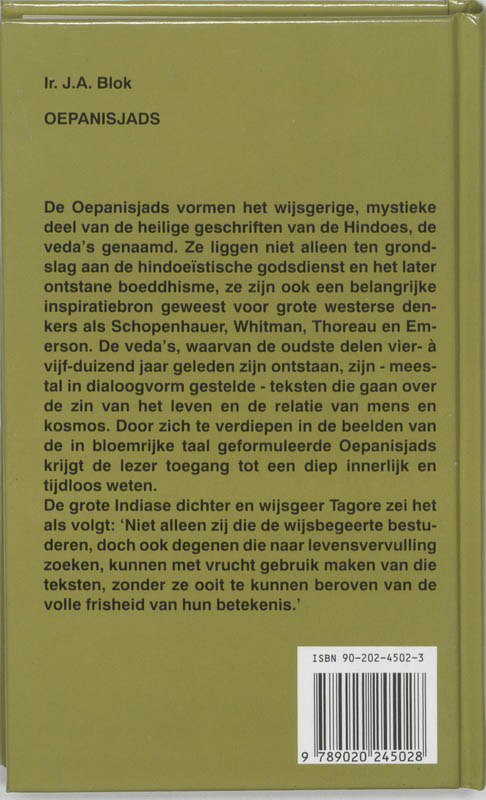Achterkant van Oepanisjads