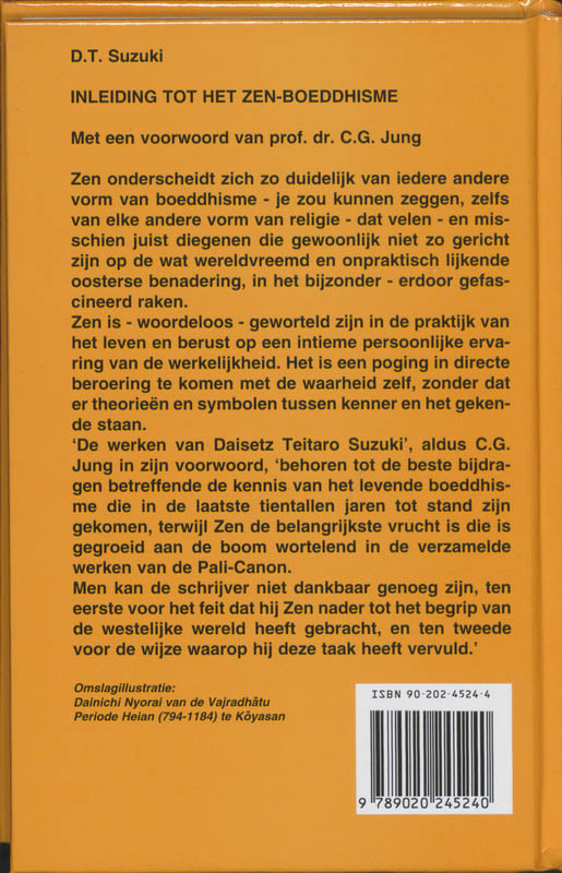 Achterkant van Inleiding tot het Zen-Boeddhisme