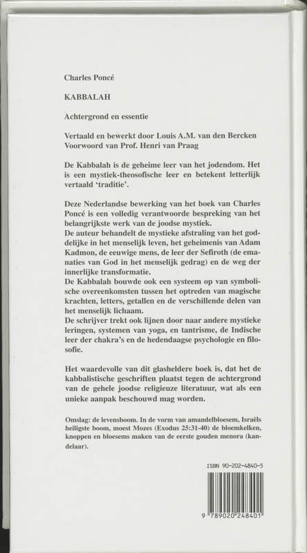 Achterkant van Kabbalah