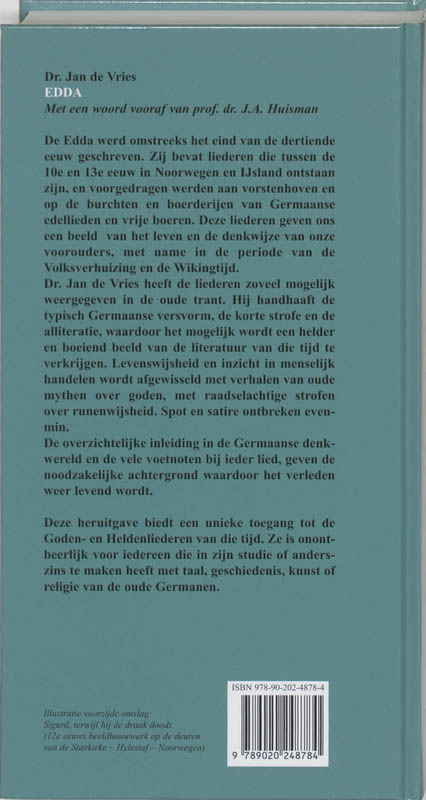 Achterkant van Edda