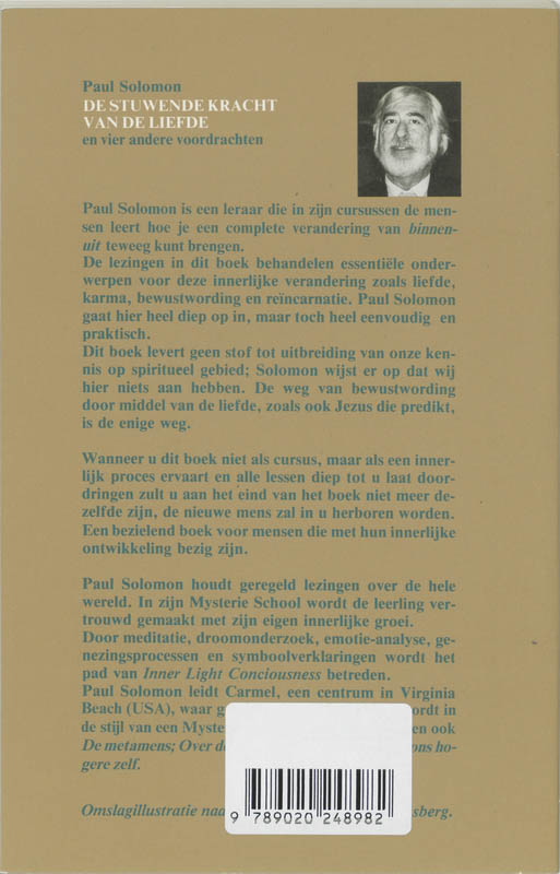Achterkant van De stuwende kracht van de liefde