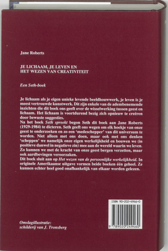 Achterkant van Je lichaam, je leven en het wezen van de creativiteit