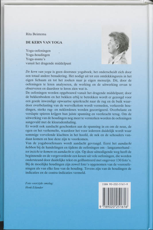 Achterkant van De kern van yoga