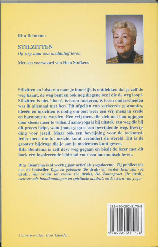 Achterkant van Stilzitten