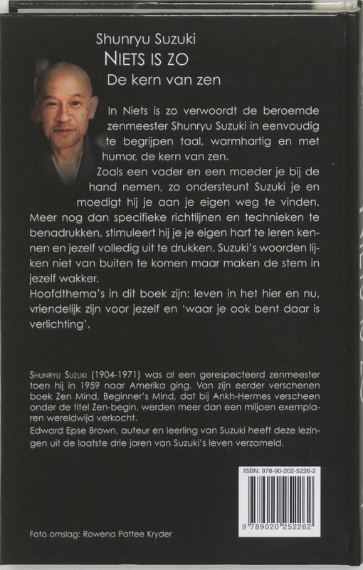 Achterkant van Niets is zo