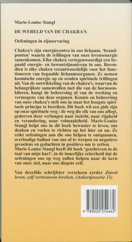 Achterkant van De wereld van de chakra's
