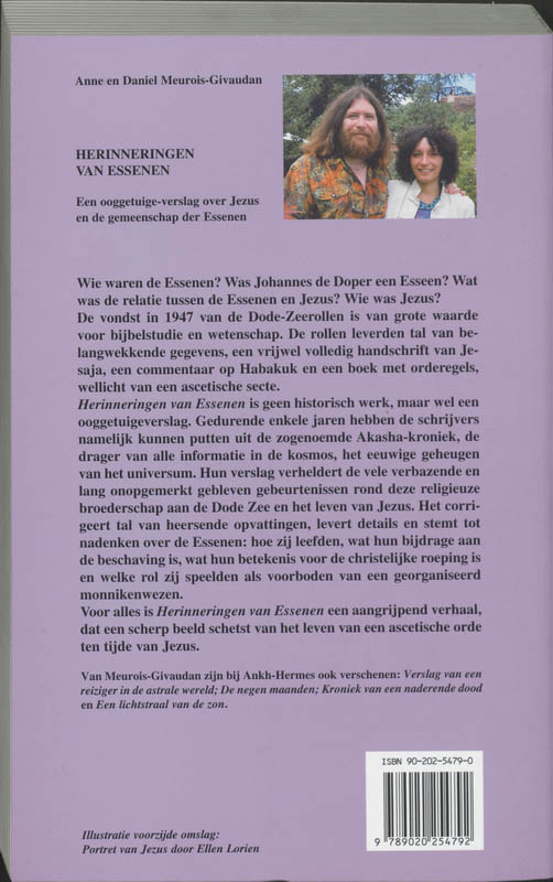 Achterkant van Herinneringen van Essenen