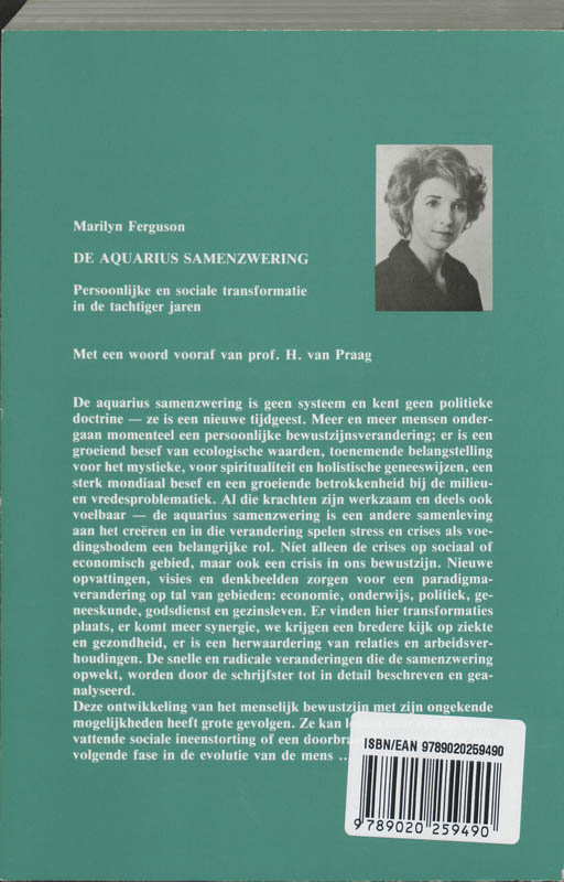 Achterkant van De aquarius samenzwering