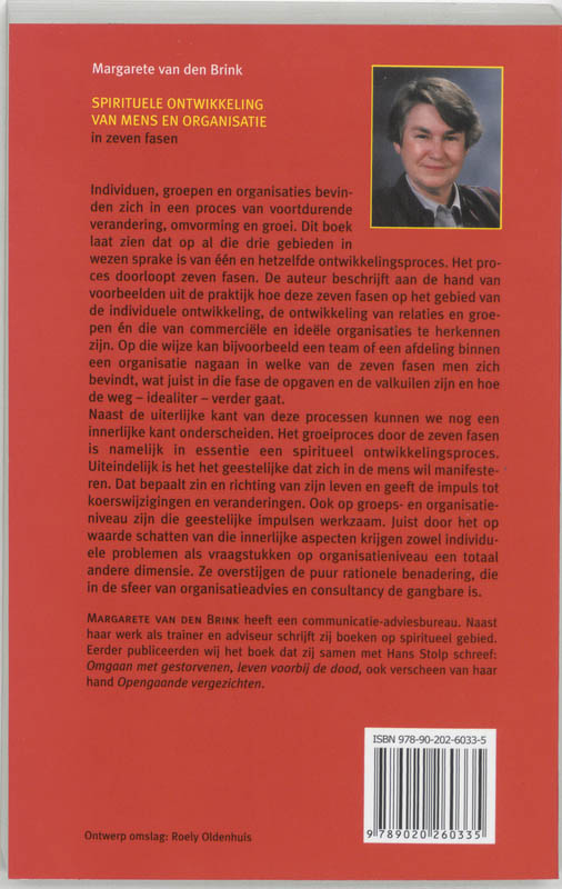 Achterkant van Spirituele ontwikkeling van mens en organisatie