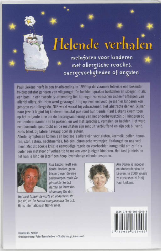 Achterkant van Helende verhalen voor kinderen