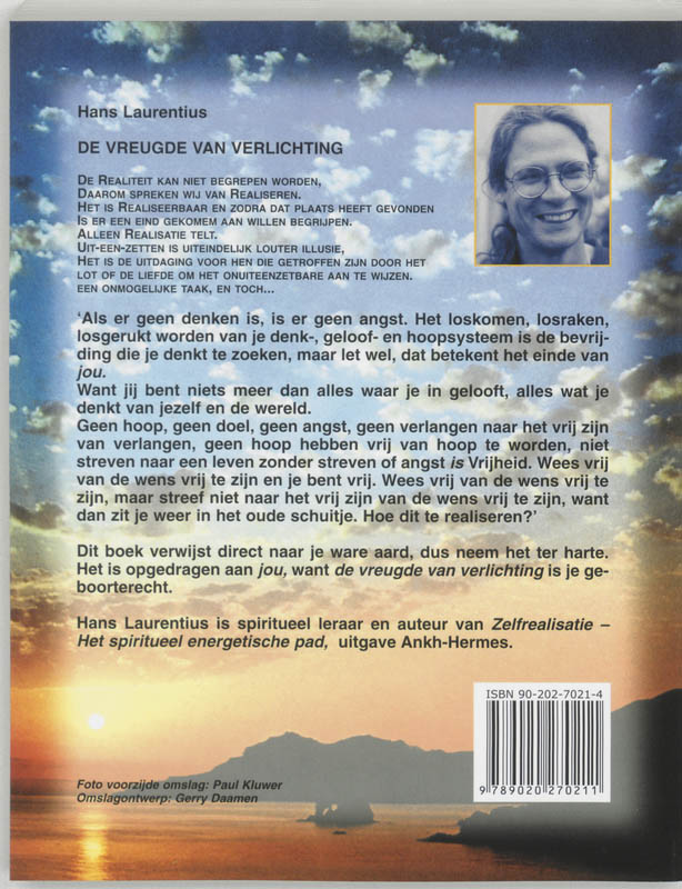 Achterkant van De vreuge van verlichting