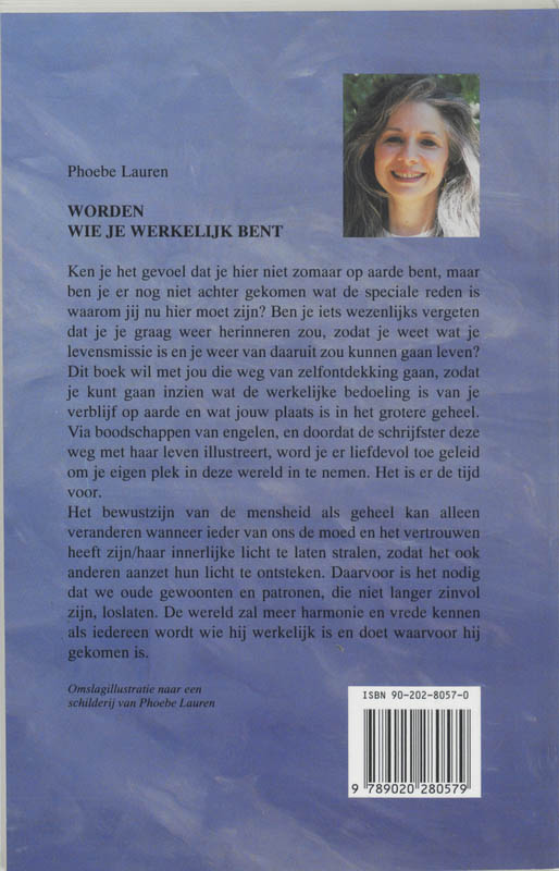 Achterkant van Worden wie je werkelijk bent