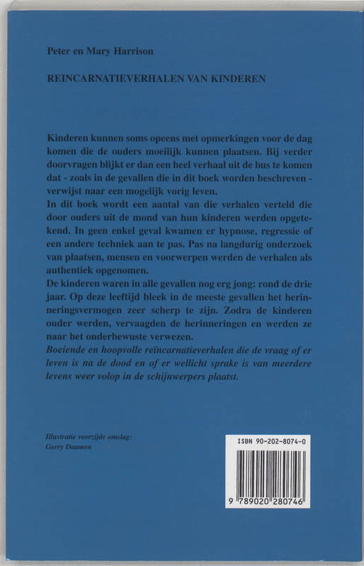 Achterkant van Reincarnatieverhalen van kinderen