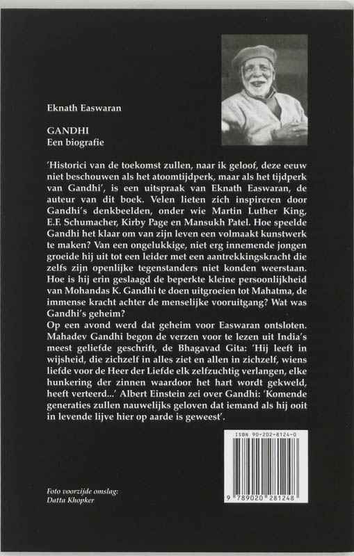 Achterkant van Gandhi