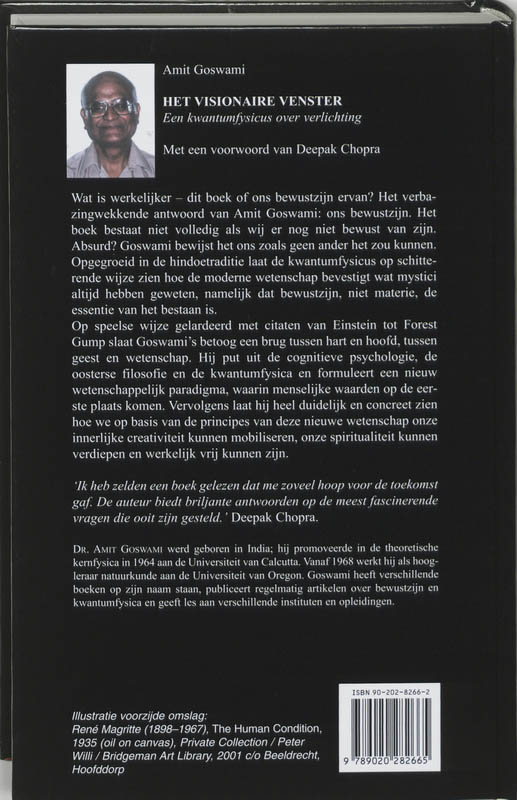 Achterkant van Het visionaire venster