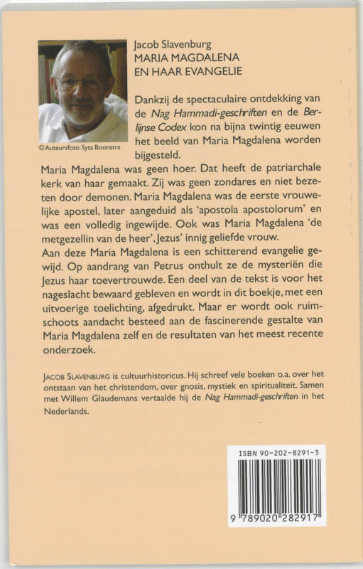 Achterkant van Maria Magdalena en haar evangelie