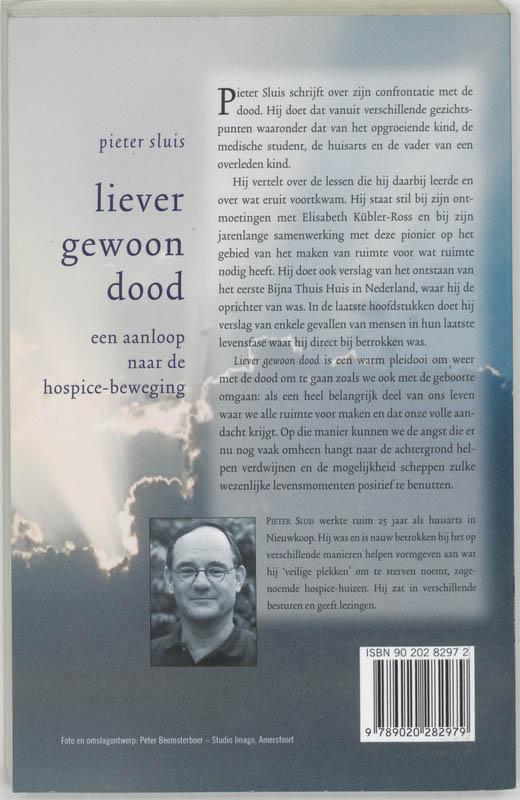 Achterkant van Liever gewoon dood