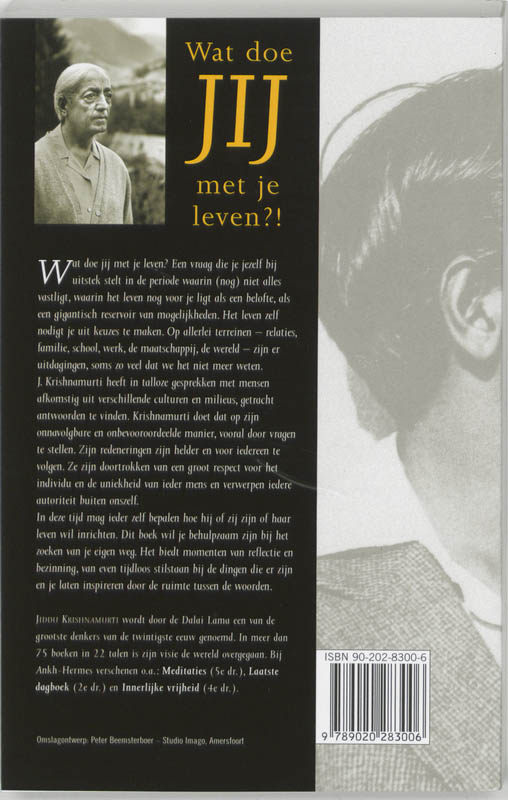 Achterkant van Wat doe jij met je leven?!