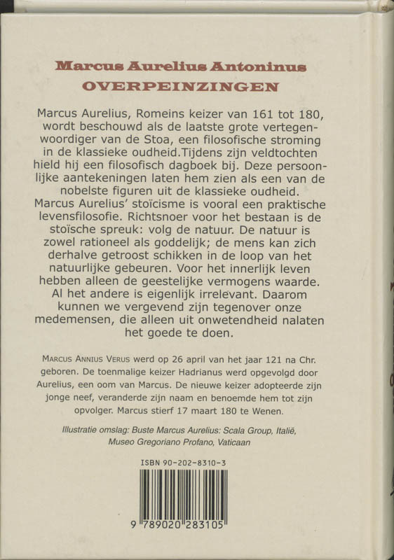 Achterkant van Overpeinzingen