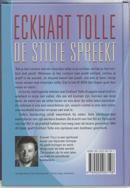 Achterkant van De stilte spreekt