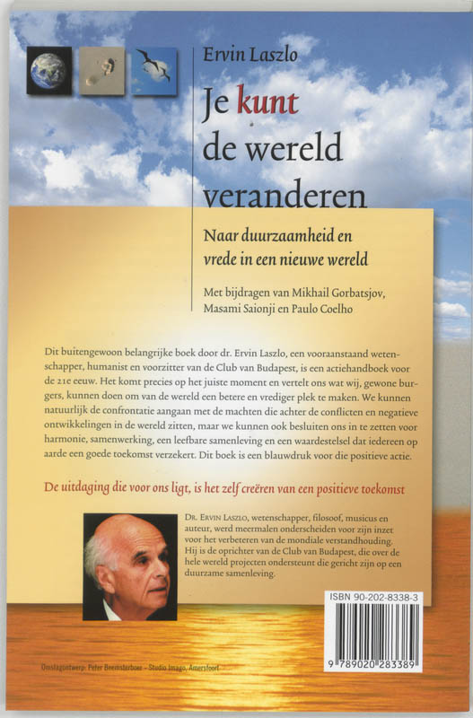 Achterkant van Je kunt de wereld veranderen
