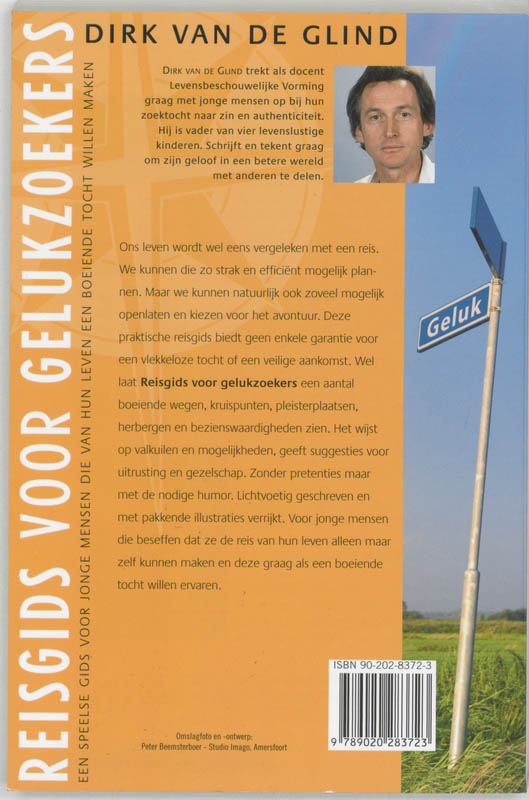 Achterkant van Reisgids voor gelukzoekers