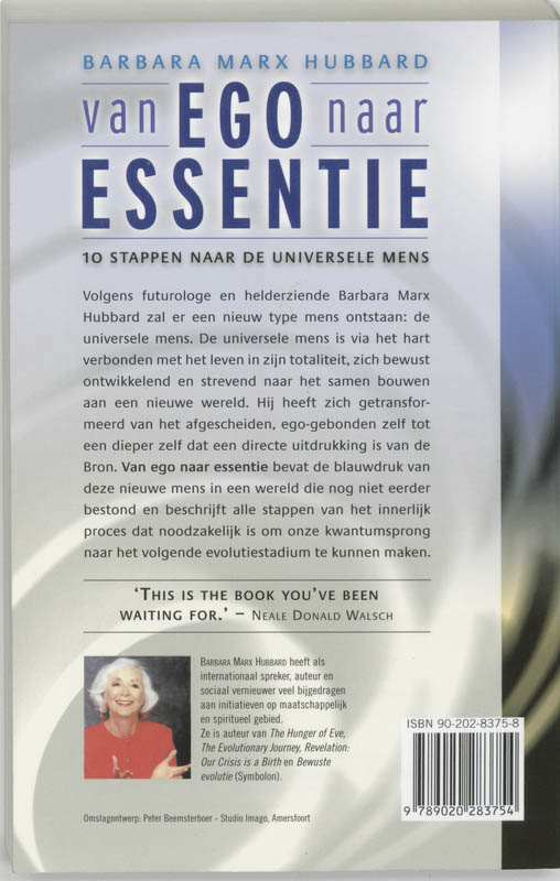 Achterkant van Van ego naar essentie