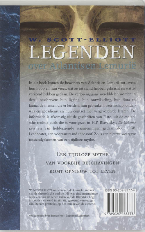 Achterkant van Legenden over Atlantis en Lemurië