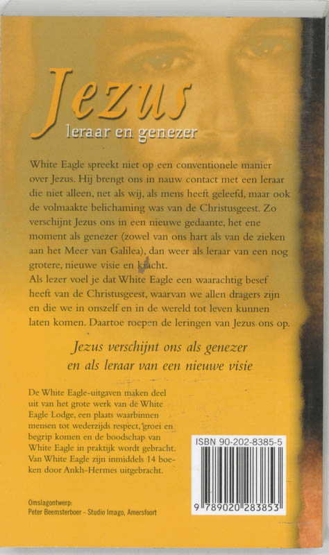 Achterkant van Jezus, leraar en genezer