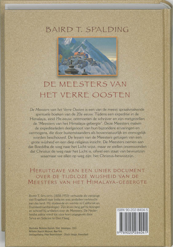 Achterkant van De meesters van het verre oosten