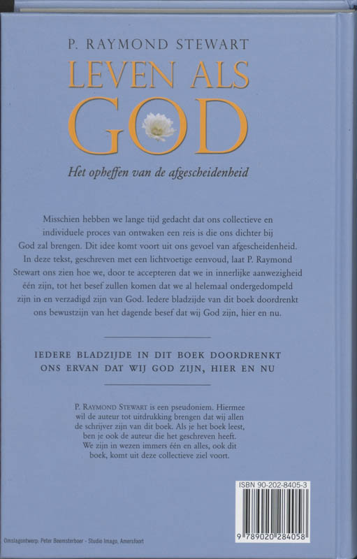 Achterkant van Leven als god