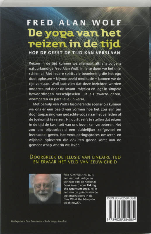 Achterkant van De yoga van het reizen in de tijd
