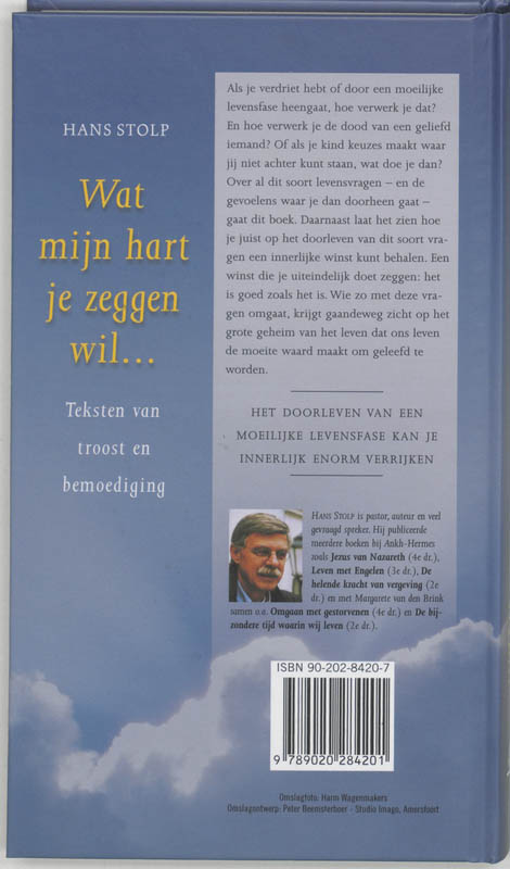 Achterkant van Wat mijn hart je zeggen wil ...