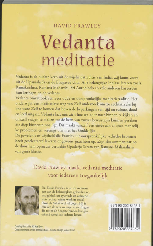 Achterkant van Vedanta-meditatie