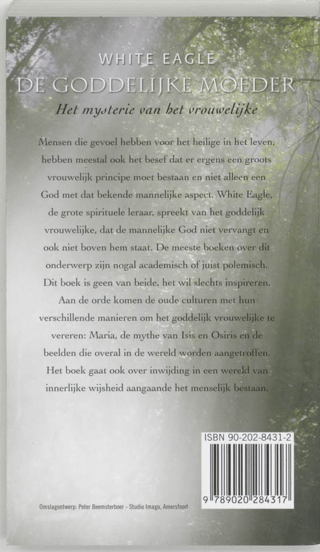 Achterkant van De Goddelijke Moeder