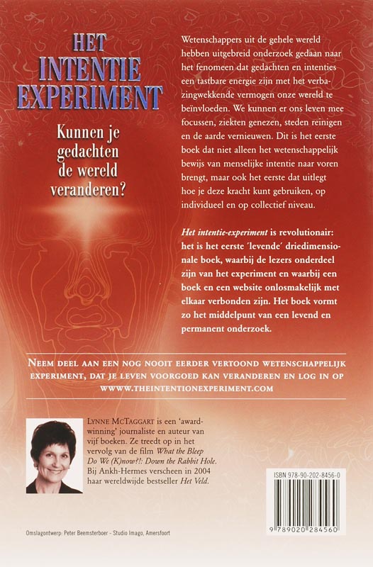 Achterkant van Het intentie-experiment