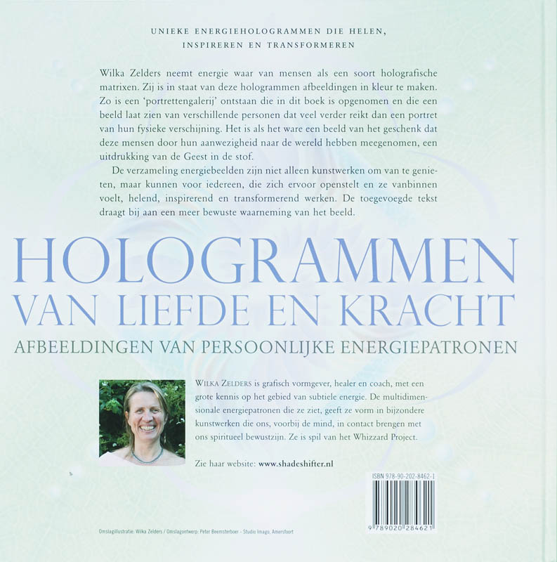 Achterkant van Hologrammen van liefde en kracht