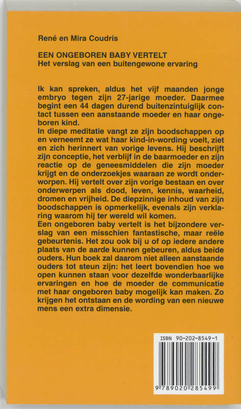 Achterkant van Een ongeboren baby vertelt