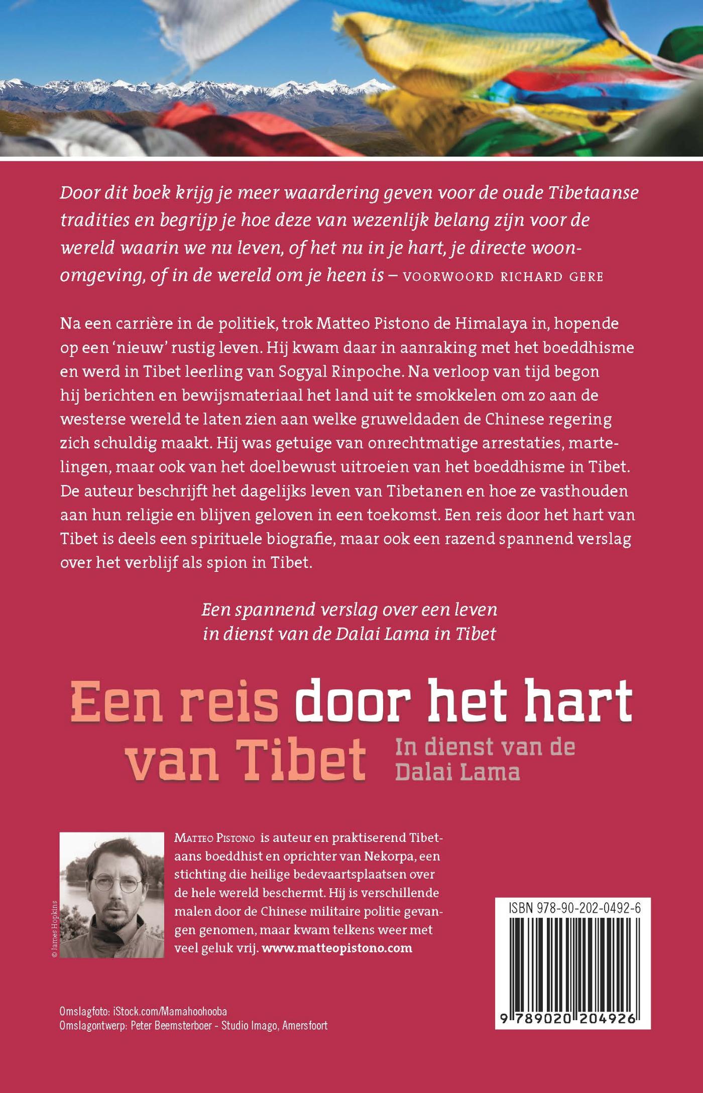 Achterkant van Een reis door het hart van Tibet