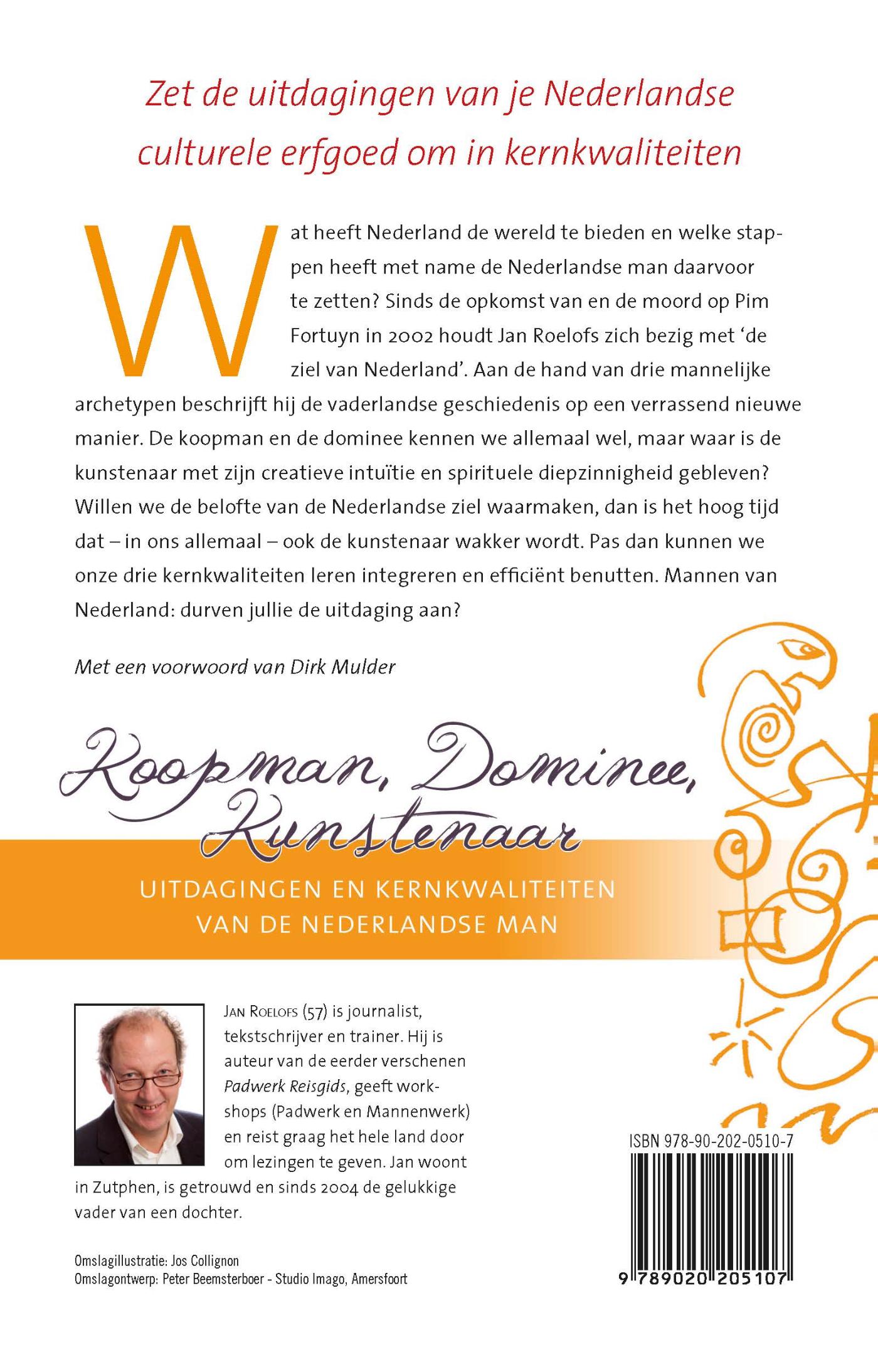 Achterkant van Koopman, dominee, kunstenaar