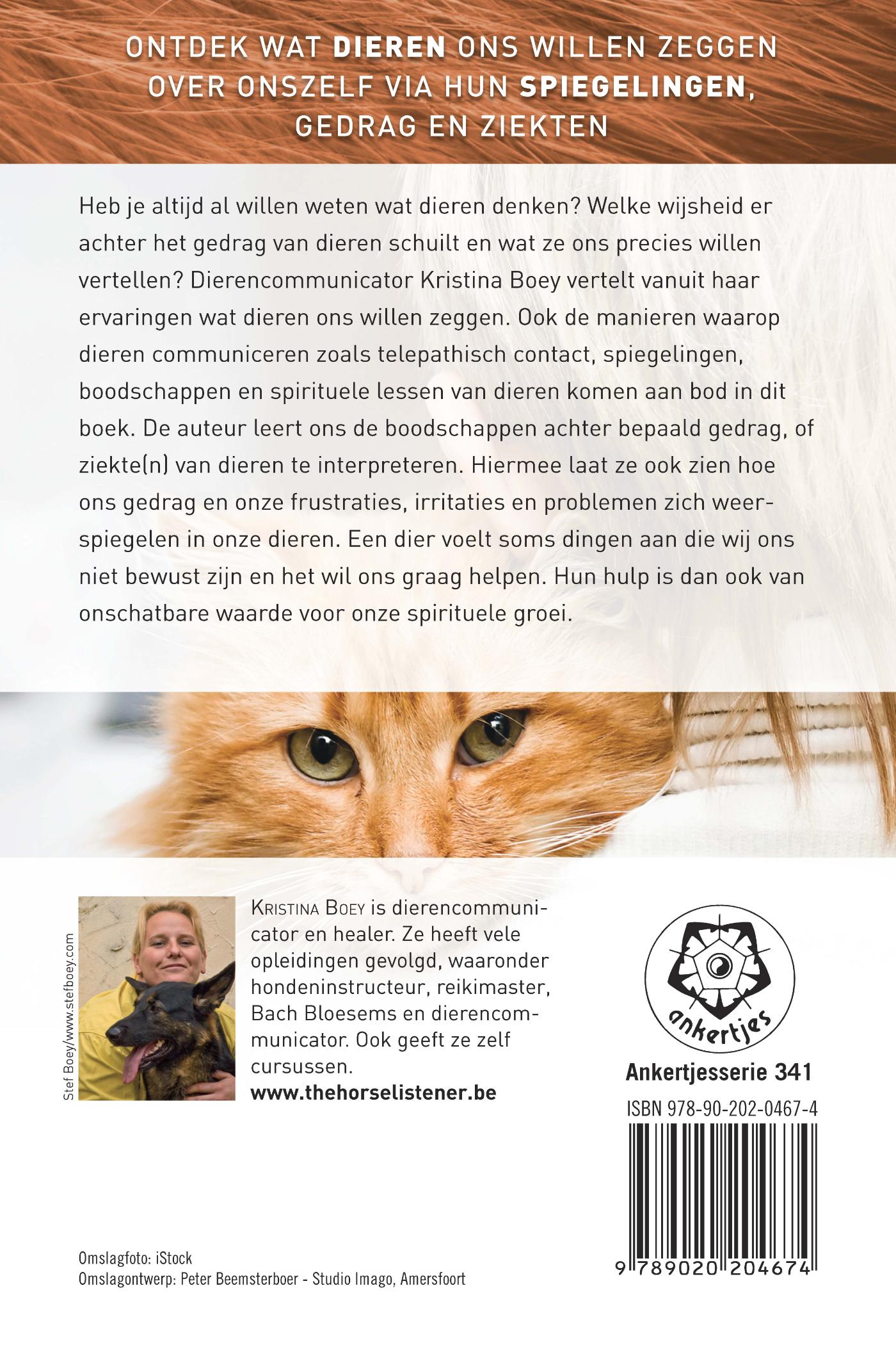 Achterkant van Boodschappen uit het dierenrijk