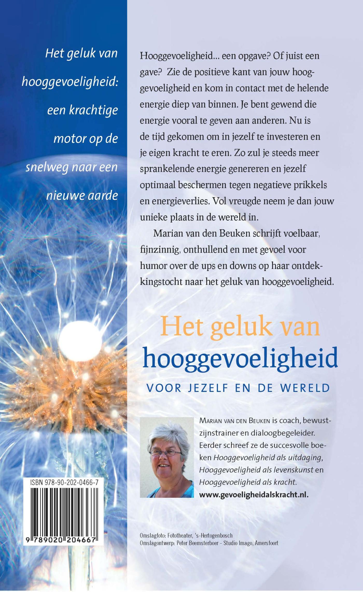 Achterkant van Het geluk van hooggevoeligheid
