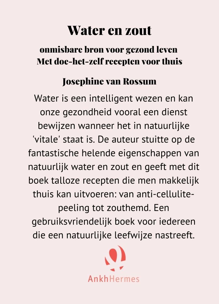 Achterkant van Water en zout