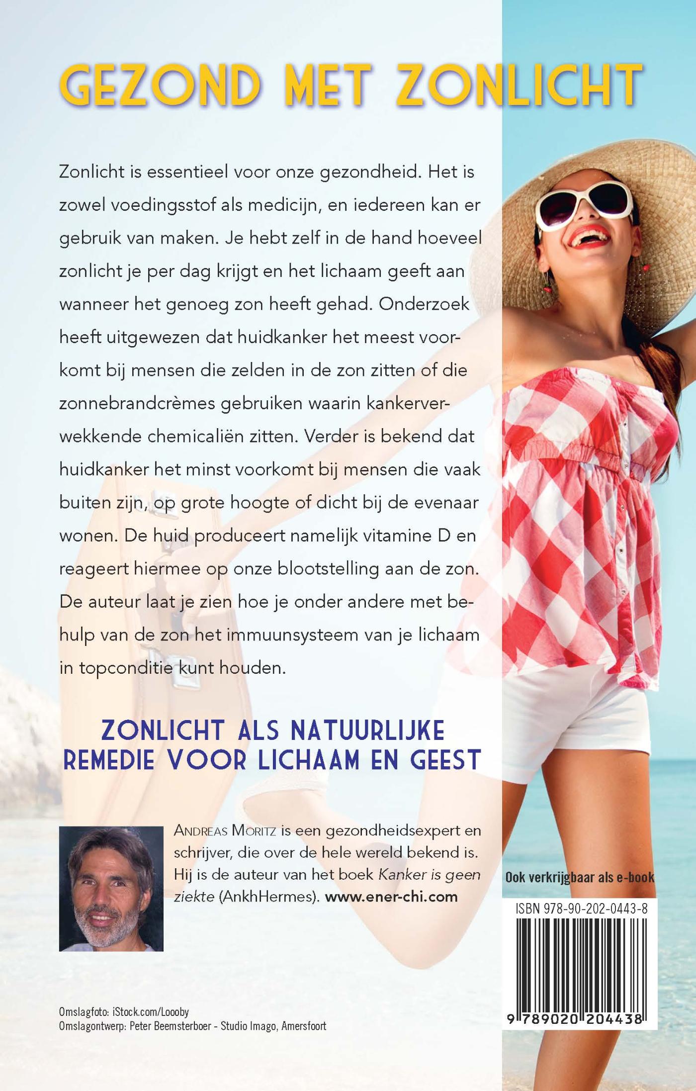 Achterkant van Gezond met zonlicht